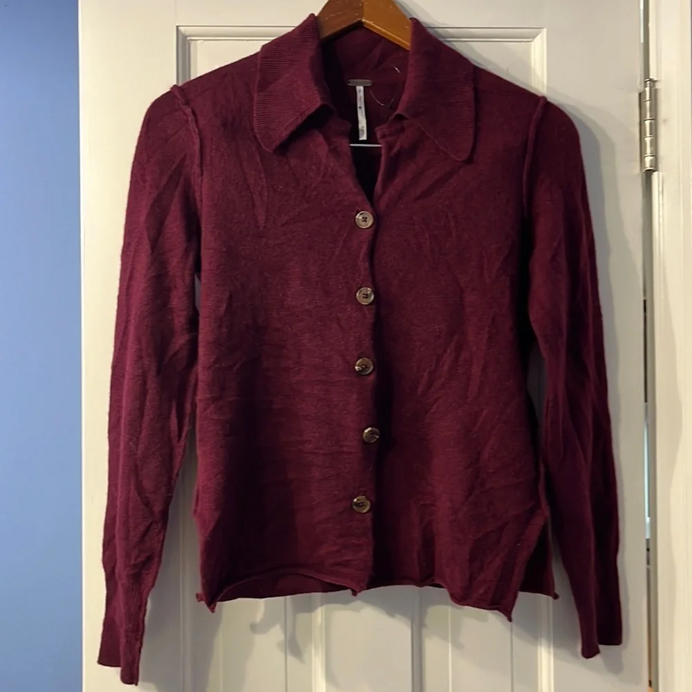 Free People Paloma Cashmere Cardigan Size XS Button Up Sweater NWT